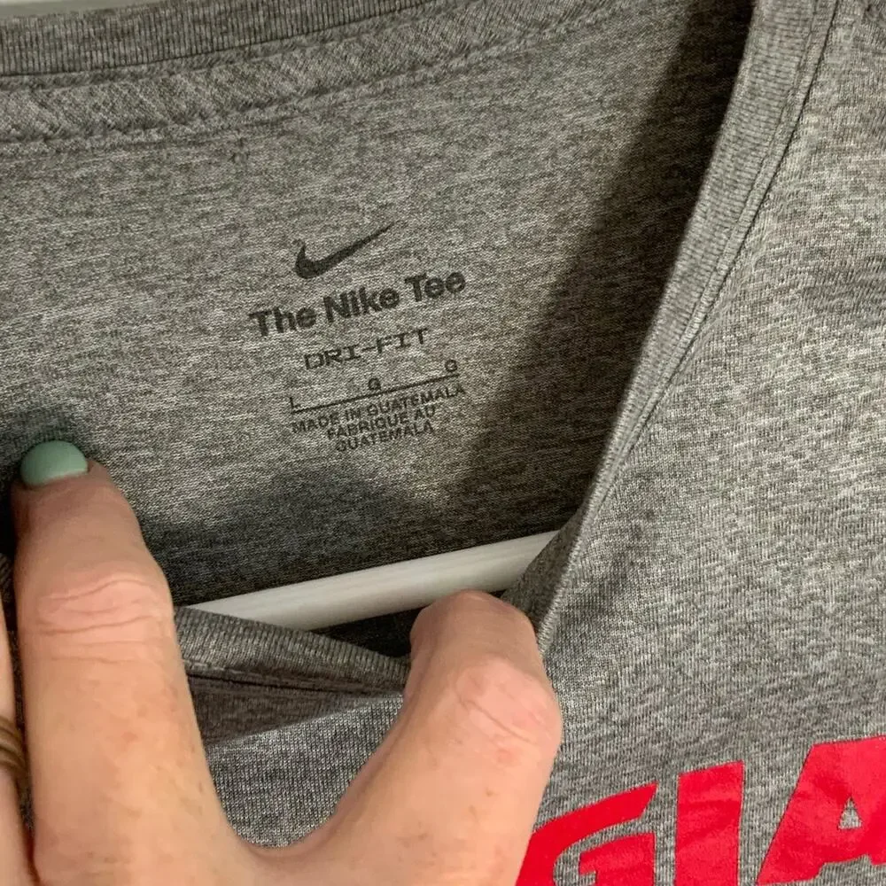 Nike Boys Long Sleeve Dri Fit Georgia‎ Tee
